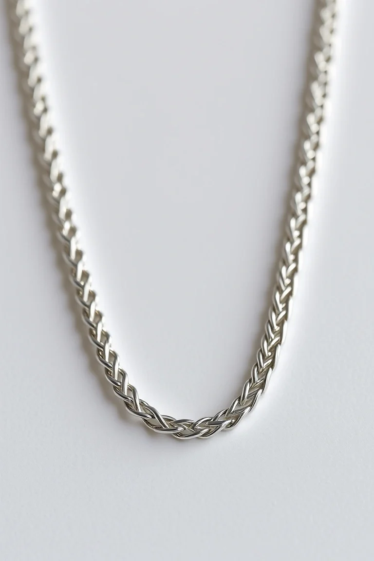 Sterling Silver Herringbone Chain 24 In.