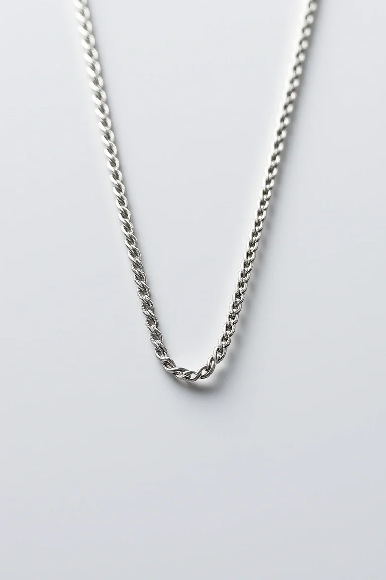 Sterling Silver Herringbone Chain 24 In.