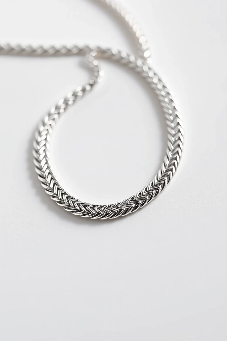 Sterling Silver Herringbone Chain 30 In.