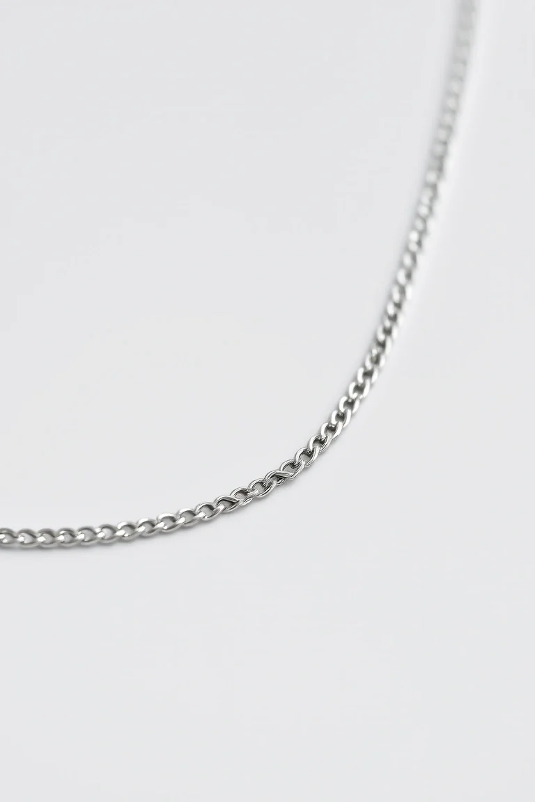 Sterling Silver Herringbone Chain 30 In.