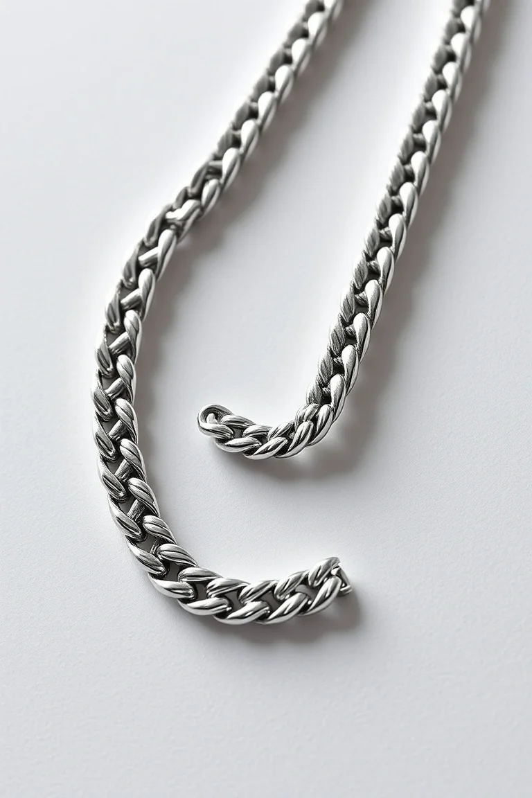 Sterling Silver Herringbone Chain 30 In.