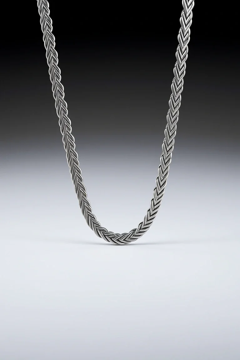 Sterling Silver Herringbone Chain 30 In.