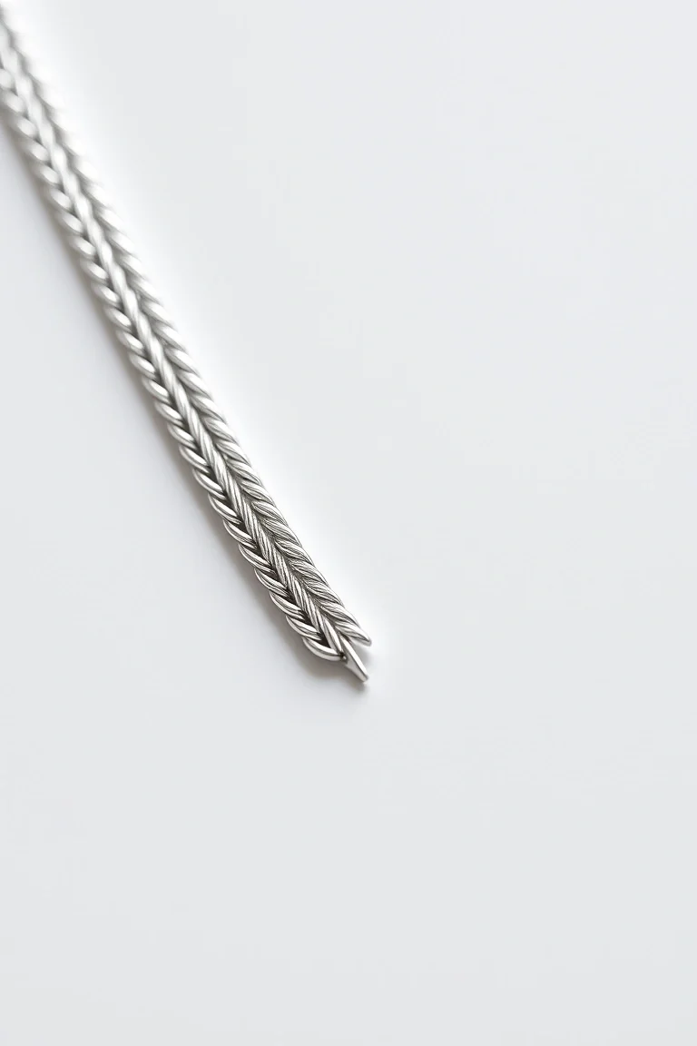 Sterling Silver Herringbone Chain 7 In.