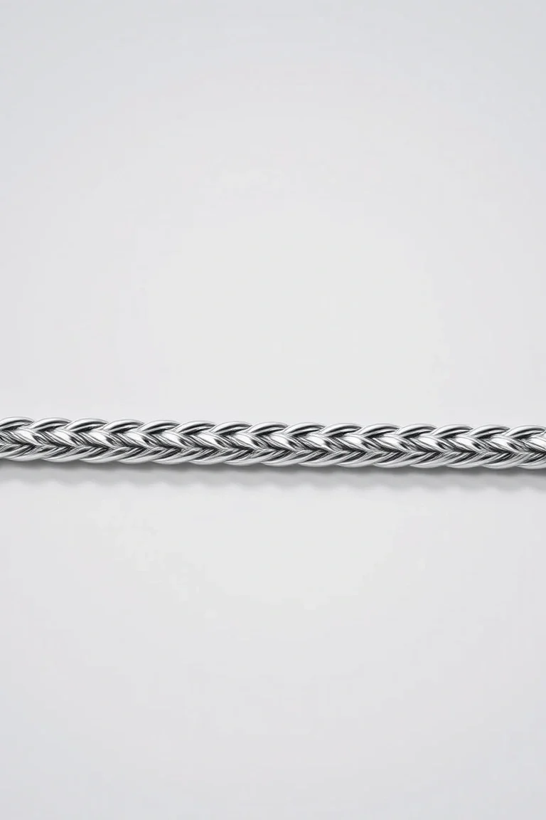 Sterling Silver Herringbone Chain 7 In.
