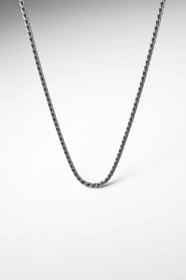 Sterling Silver Herringbone Chain 7 In.