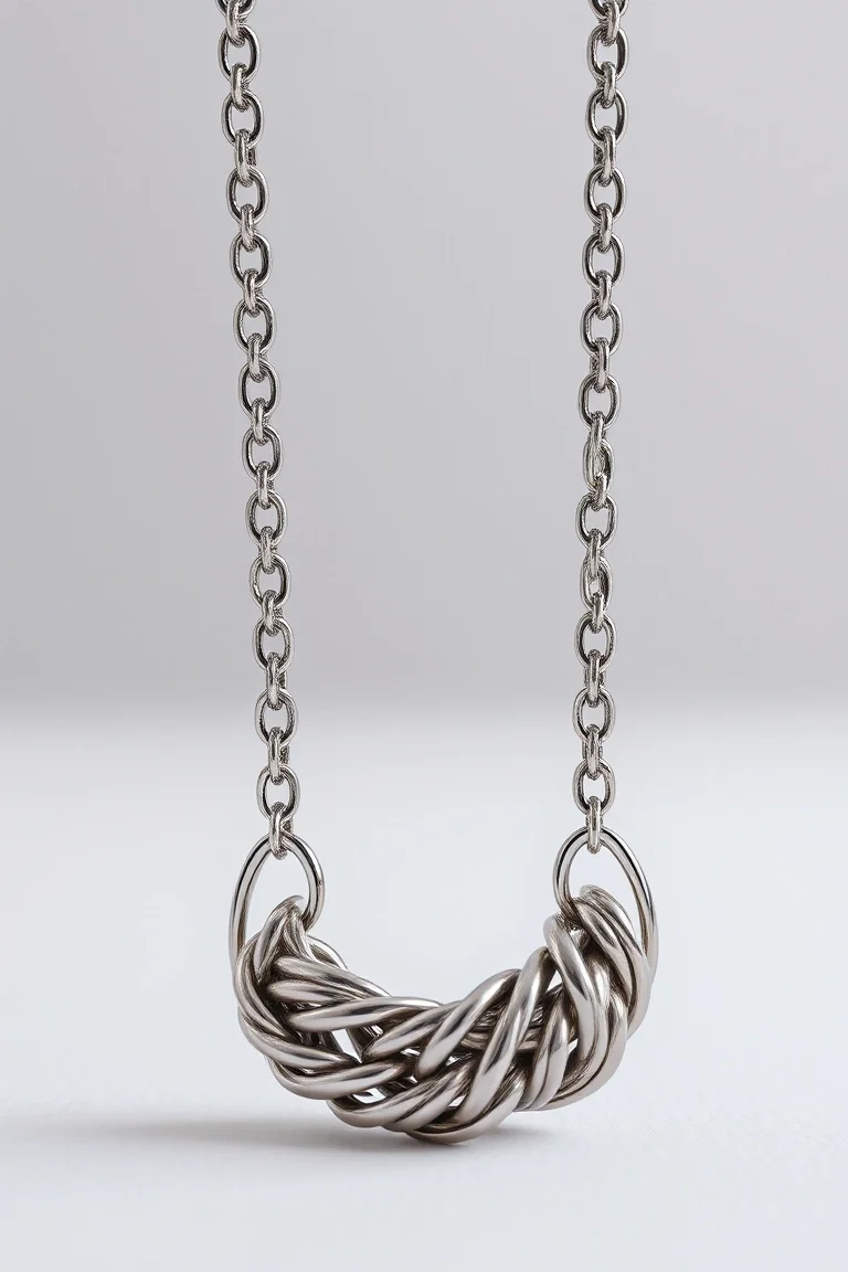 Sterling Silver Herringbone Chain 8 In.