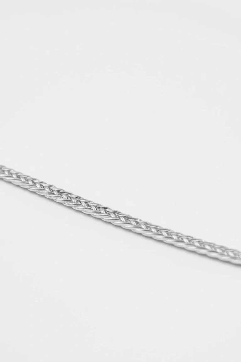 Sterling Silver Herringbone Chain 8 In.