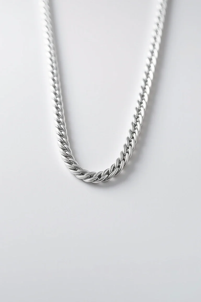 Sterling Silver Herringbone Chain 8 In.
