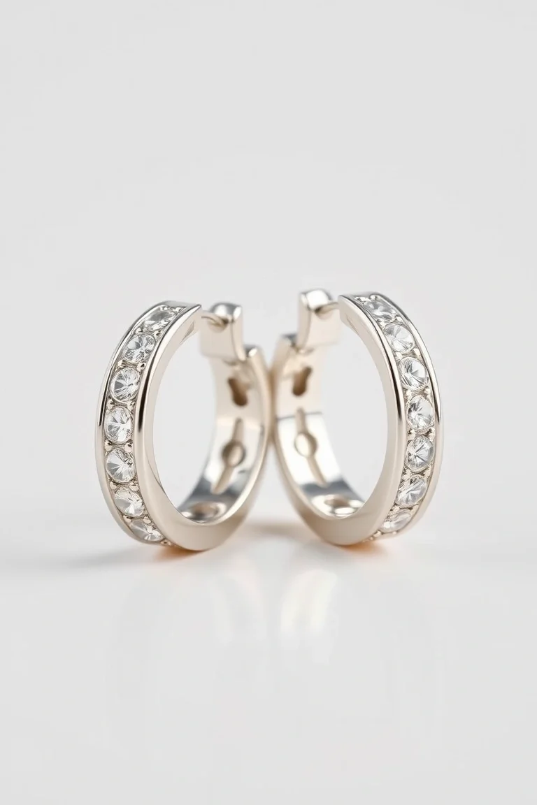 Sterling Silver Hinged Earring Huggies