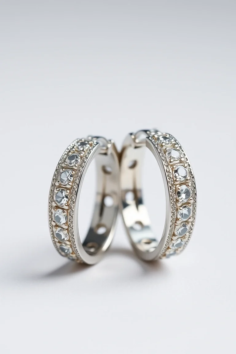 Sterling Silver Hinged Earring Huggies