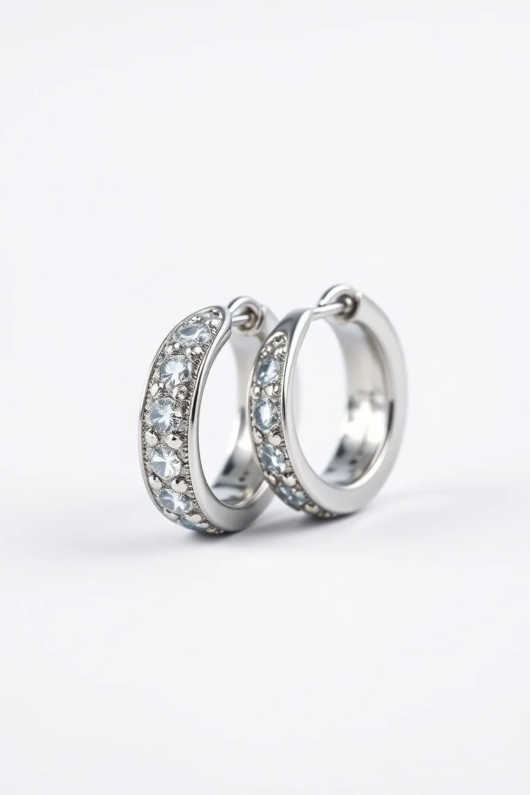 Sterling Silver Hinged Earring Huggies