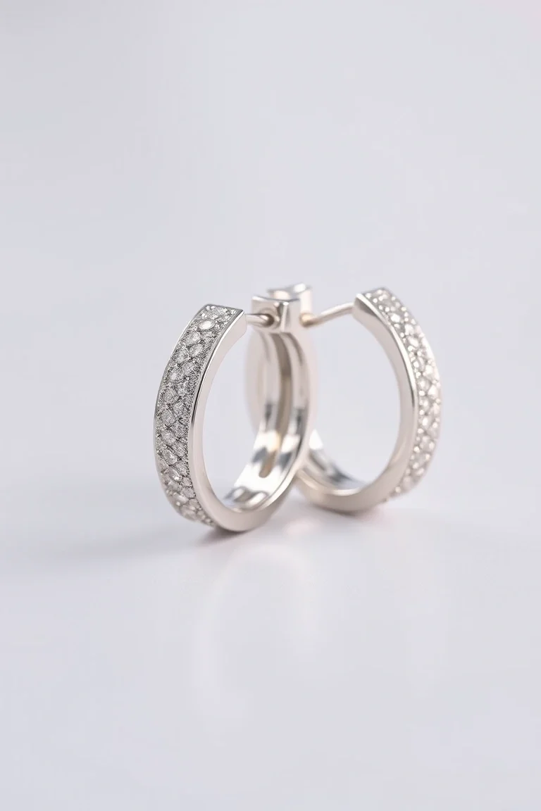 Sterling Silver Hinged Earring Huggies