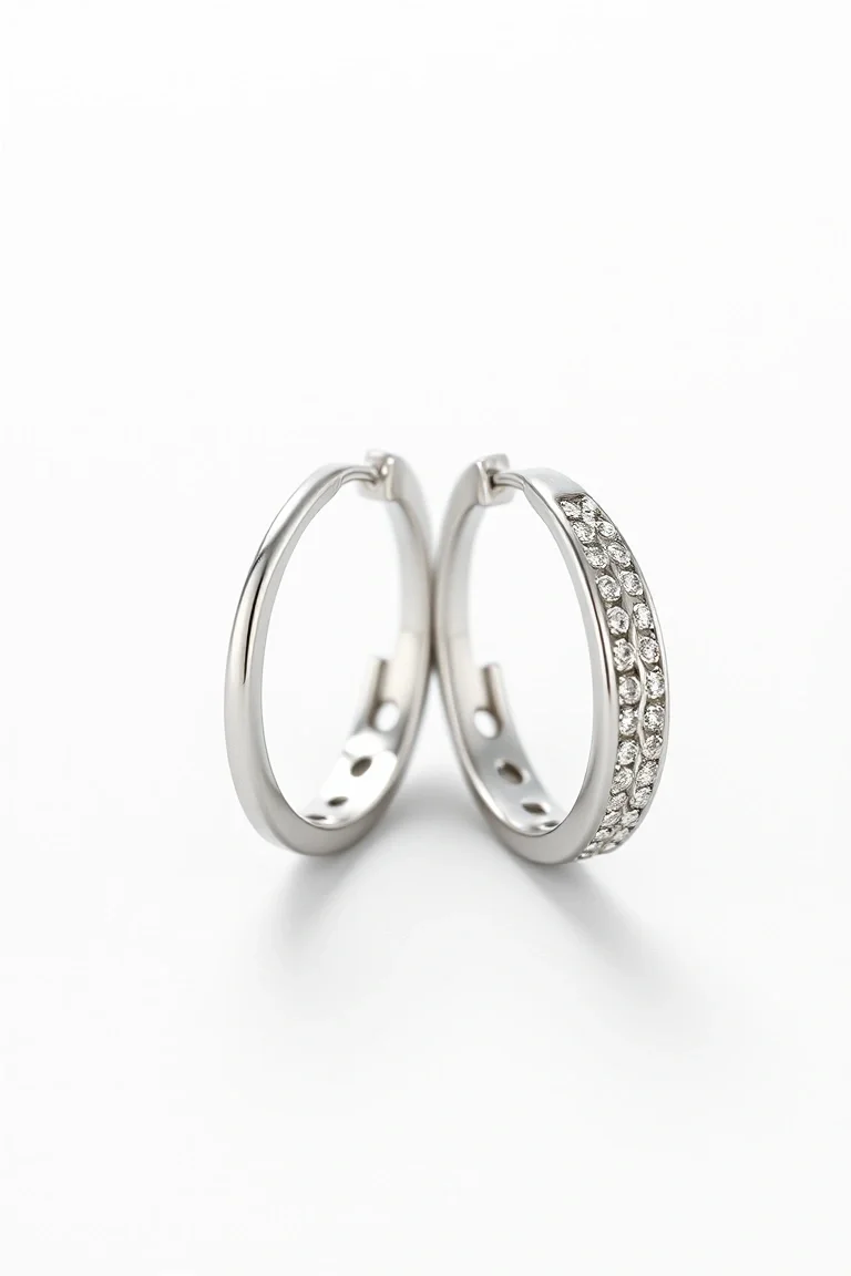 Sterling Silver Hinged Earring Huggies