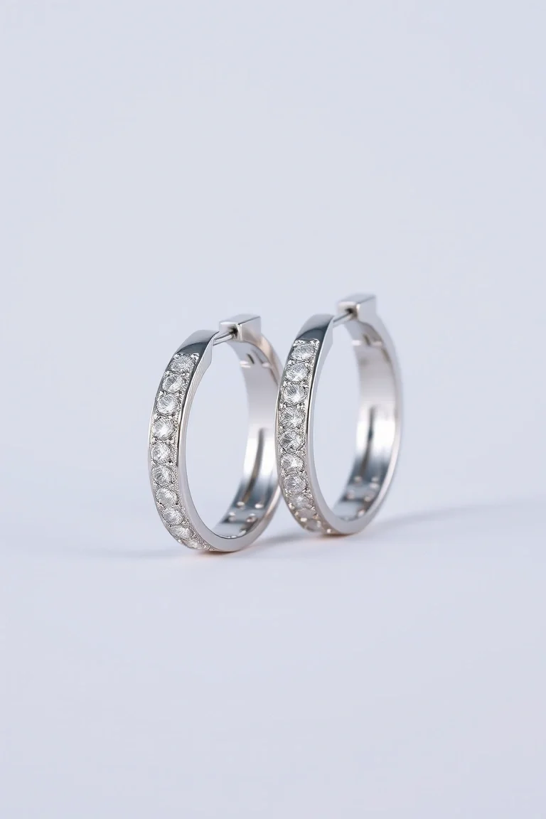 Sterling Silver Hinged Earrings