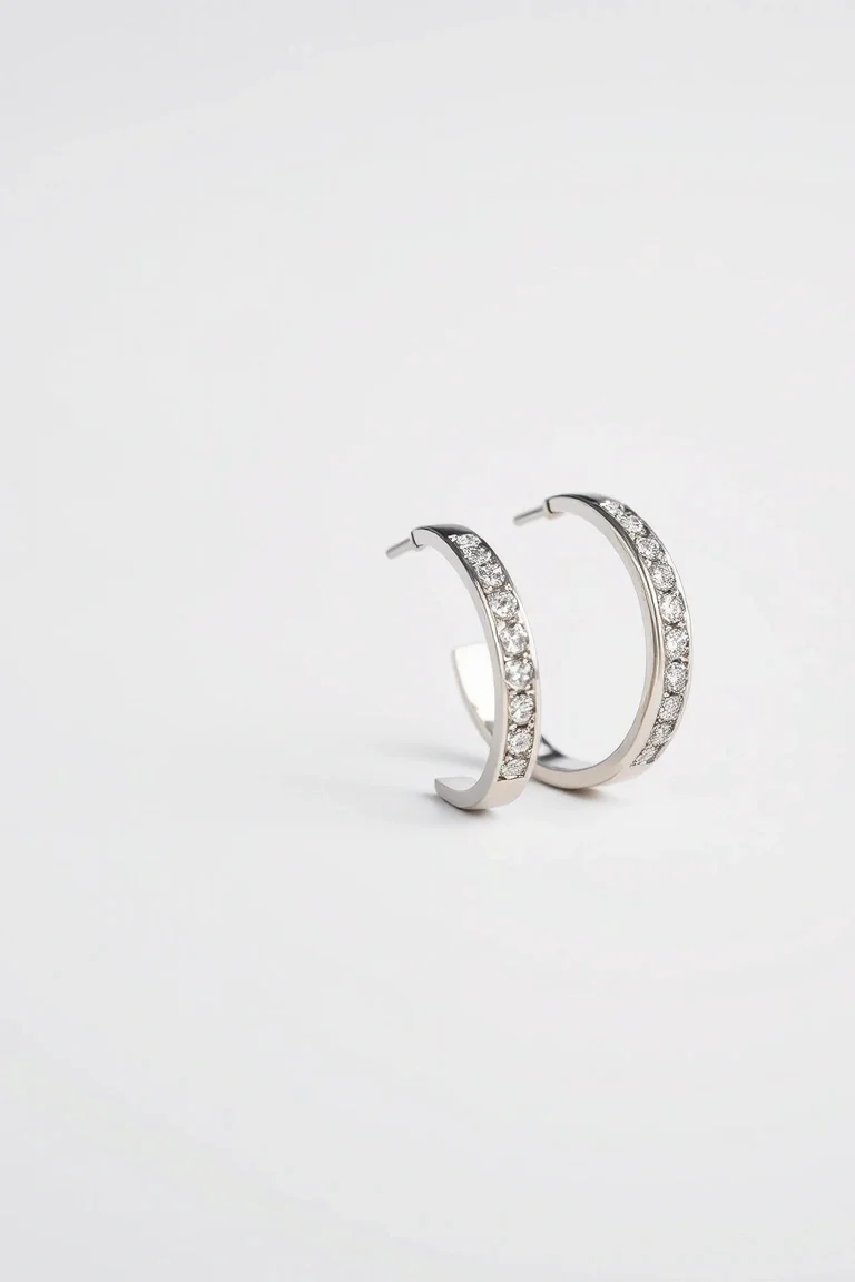 Sterling Silver Hinged Earrings