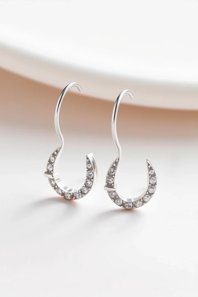 Sterling Silver Hinged Earrings