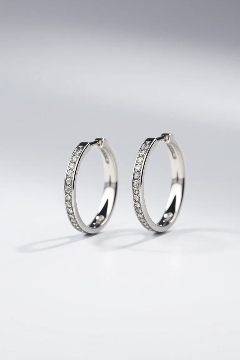 Sterling Silver Hinged Earrings