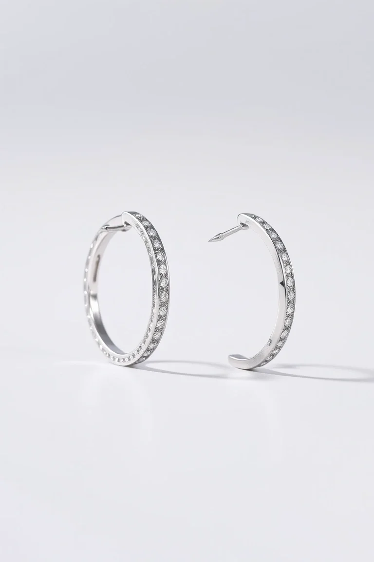 Sterling Silver Hinged Earrings