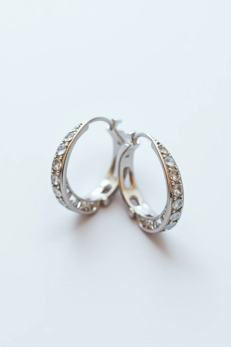 Sterling Silver Hinged Earrings