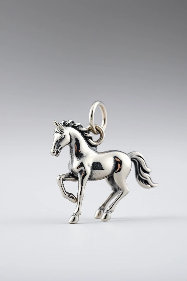 Sterling Silver Horse Charmholder