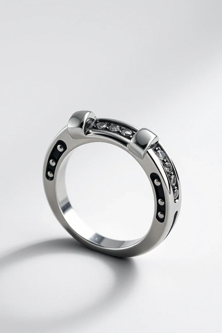 Sterling Silver Horseshoe Ring