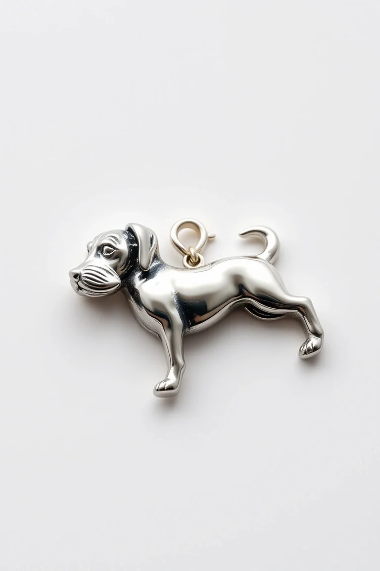 Sterling Silver Hound Dog