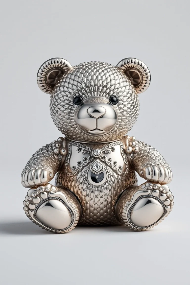 Sterling Silver Huggable Bear 16 In.