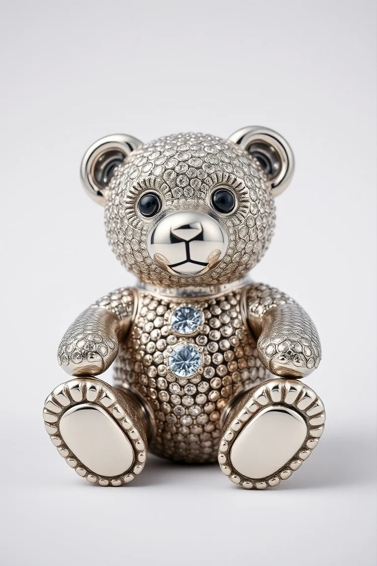 Sterling Silver Huggable Bear 16 In.