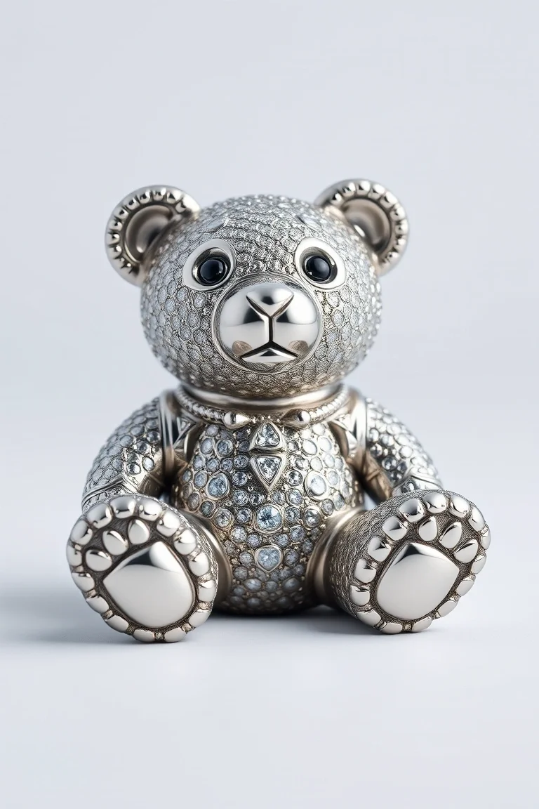 Sterling Silver Huggable Bear 18 In.