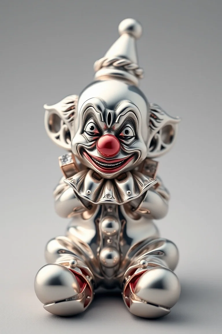 Sterling Silver Huggable Clown 16 In.