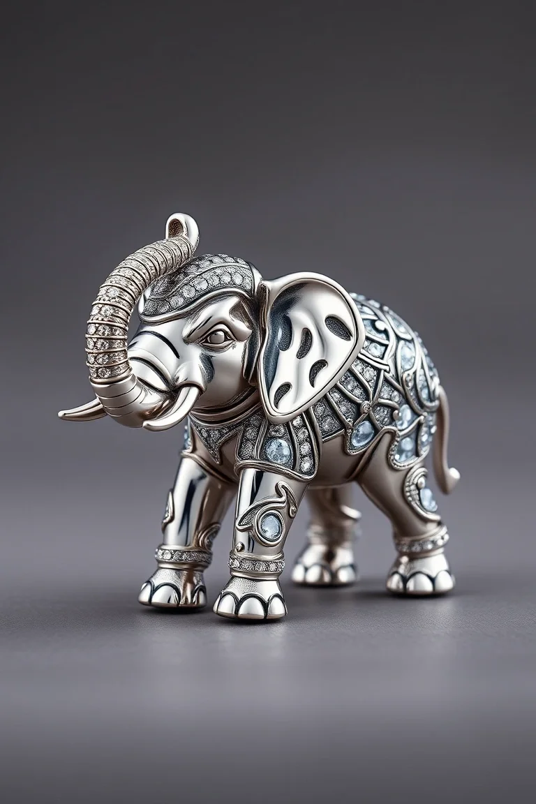 Sterling Silver Huggable Elephant 16 In.