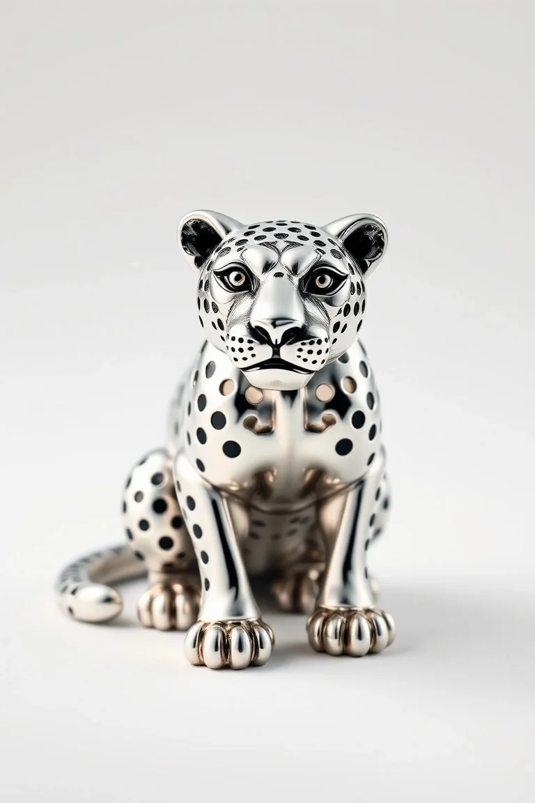 Sterling Silver Huggable Panther 16 In.