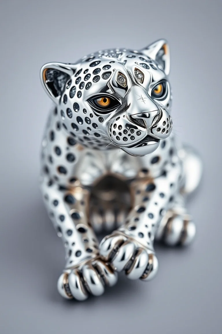 Sterling Silver Huggable Panther 18 In.