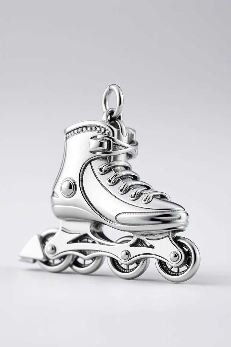 Sterling Silver Inline Skates