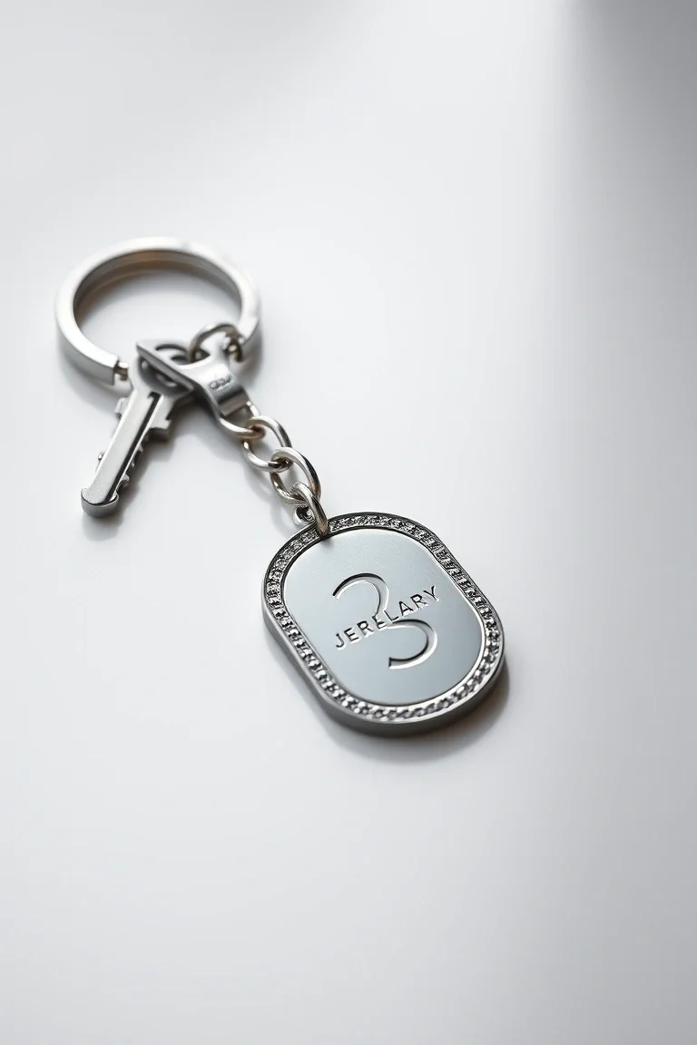Sterling Silver Key Tag