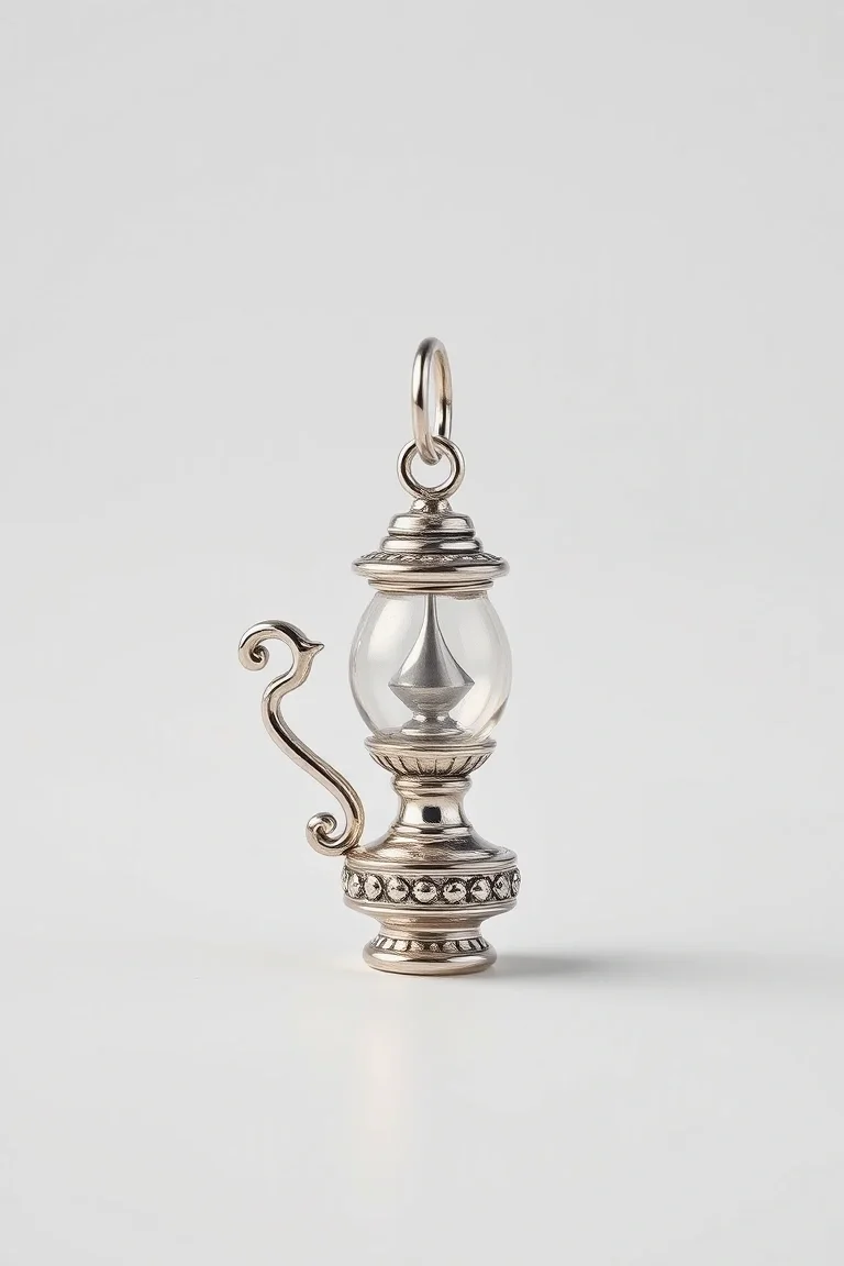 Sterling Silver Lamp Of Knowledge