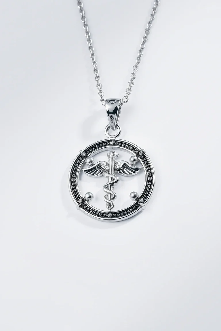 Sterling Silver Medical Jewelry Pendant