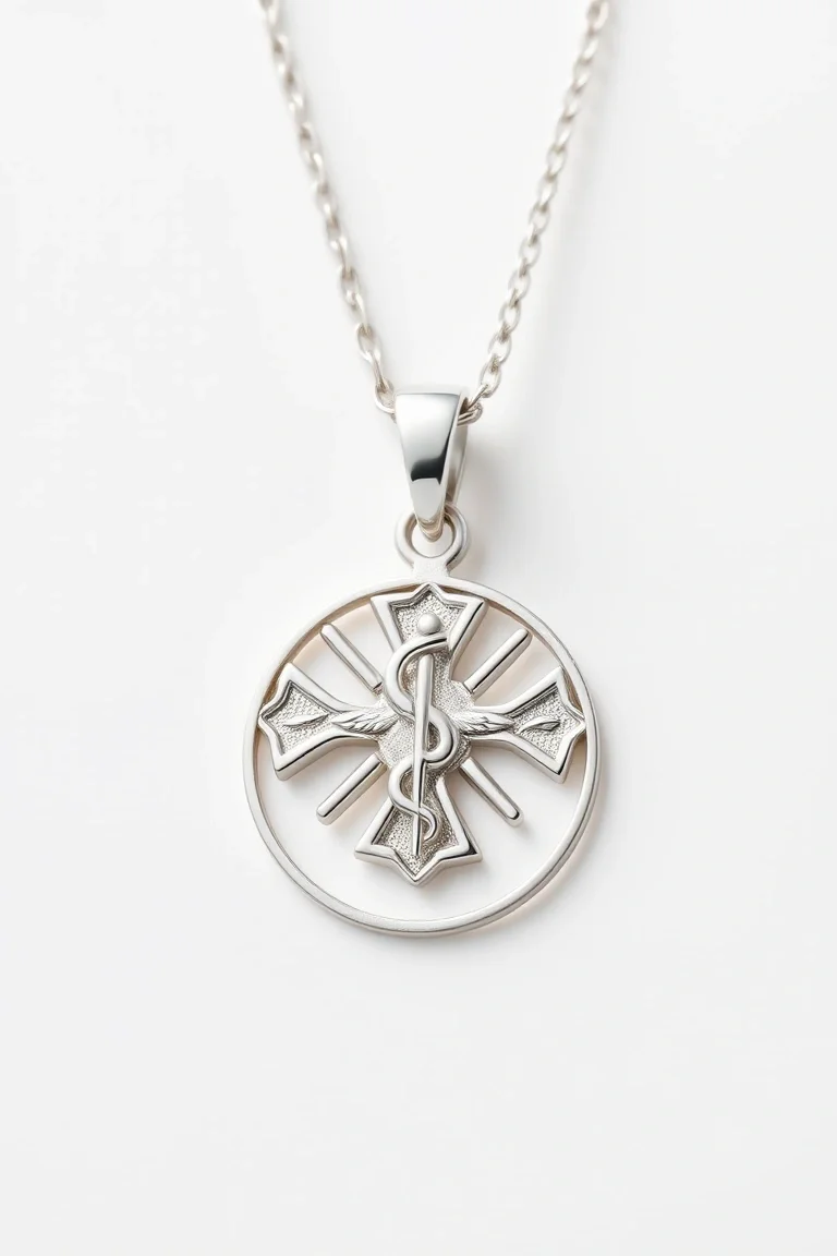 Sterling Silver Medical Jewelry Pendant