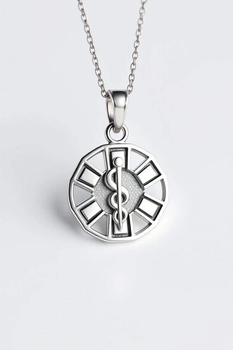 Sterling Silver Medical Jewelry Pendant