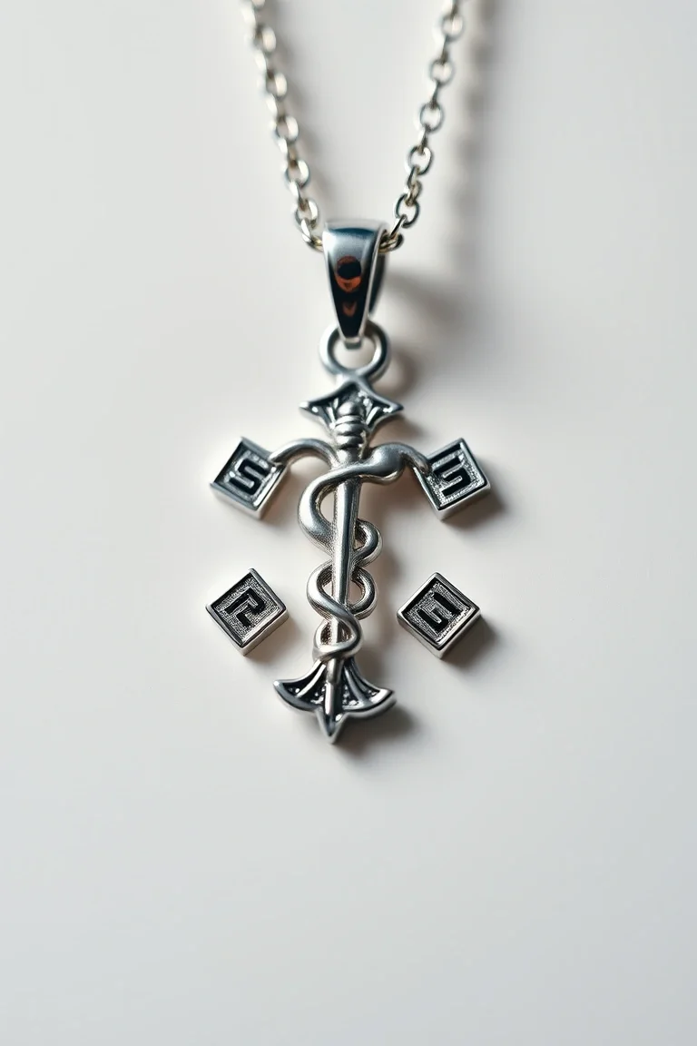 Sterling Silver Medical Jewelry Pendant