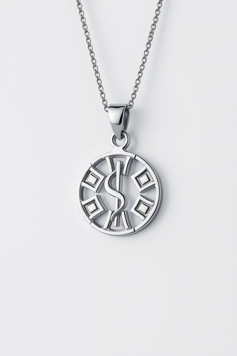 Sterling Silver Medical Jewelry Pendant