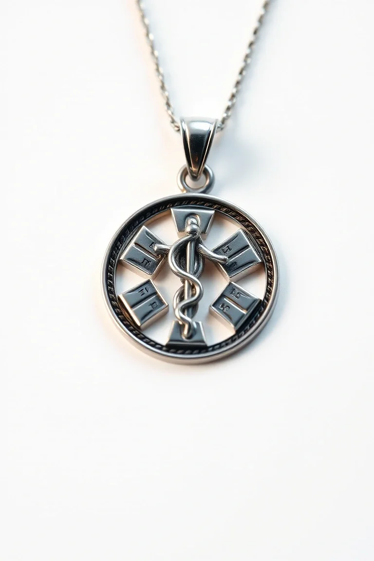 Sterling Silver Medical Jewelry Pendant