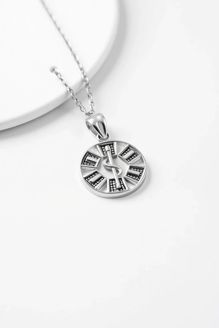 Sterling Silver Medical Jewelry Pendant