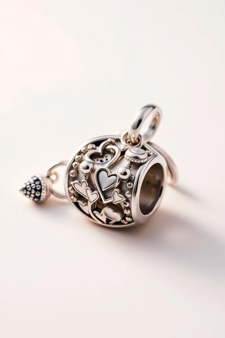 Sterling Silver Memories Charm Holder