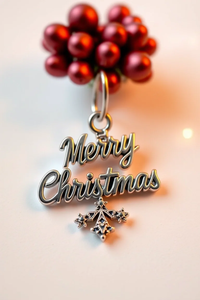 Sterling Silver Merry Christmas