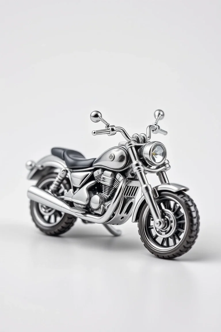 Sterling Silver Motorcycle