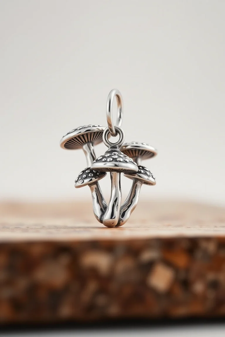 Sterling Silver Mushrooms