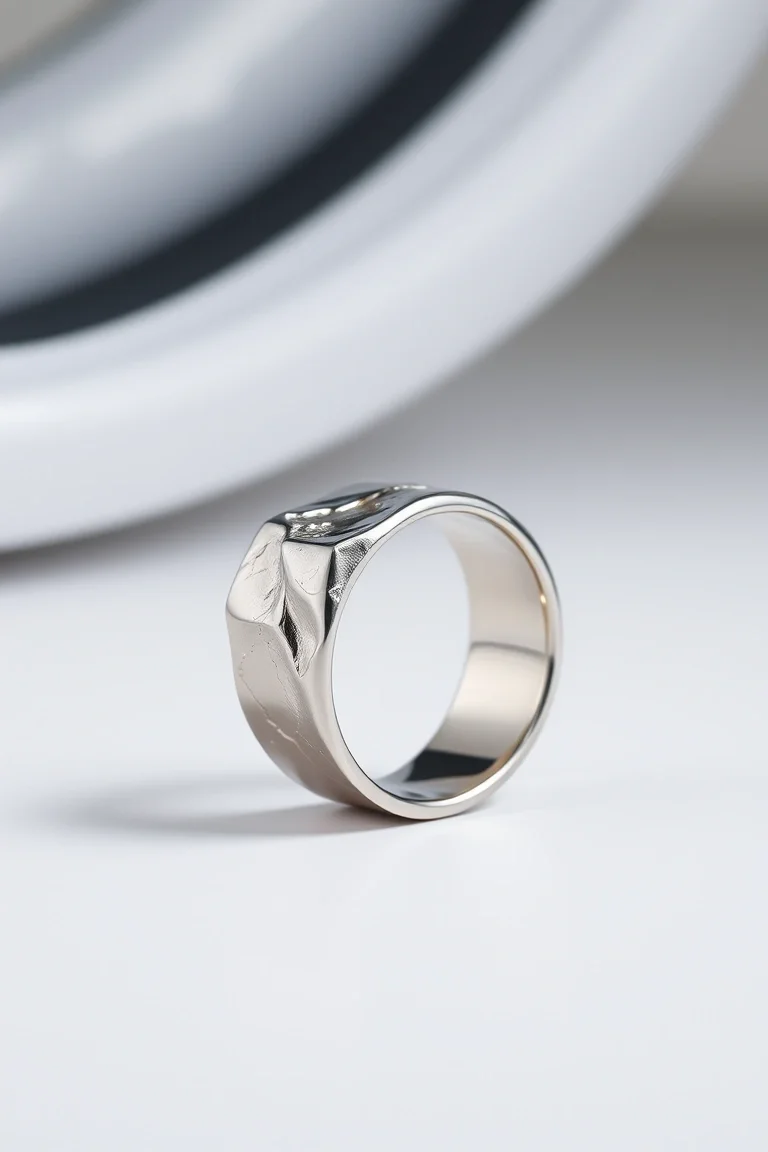 Sterling Silver Nugget Ring/Size 9