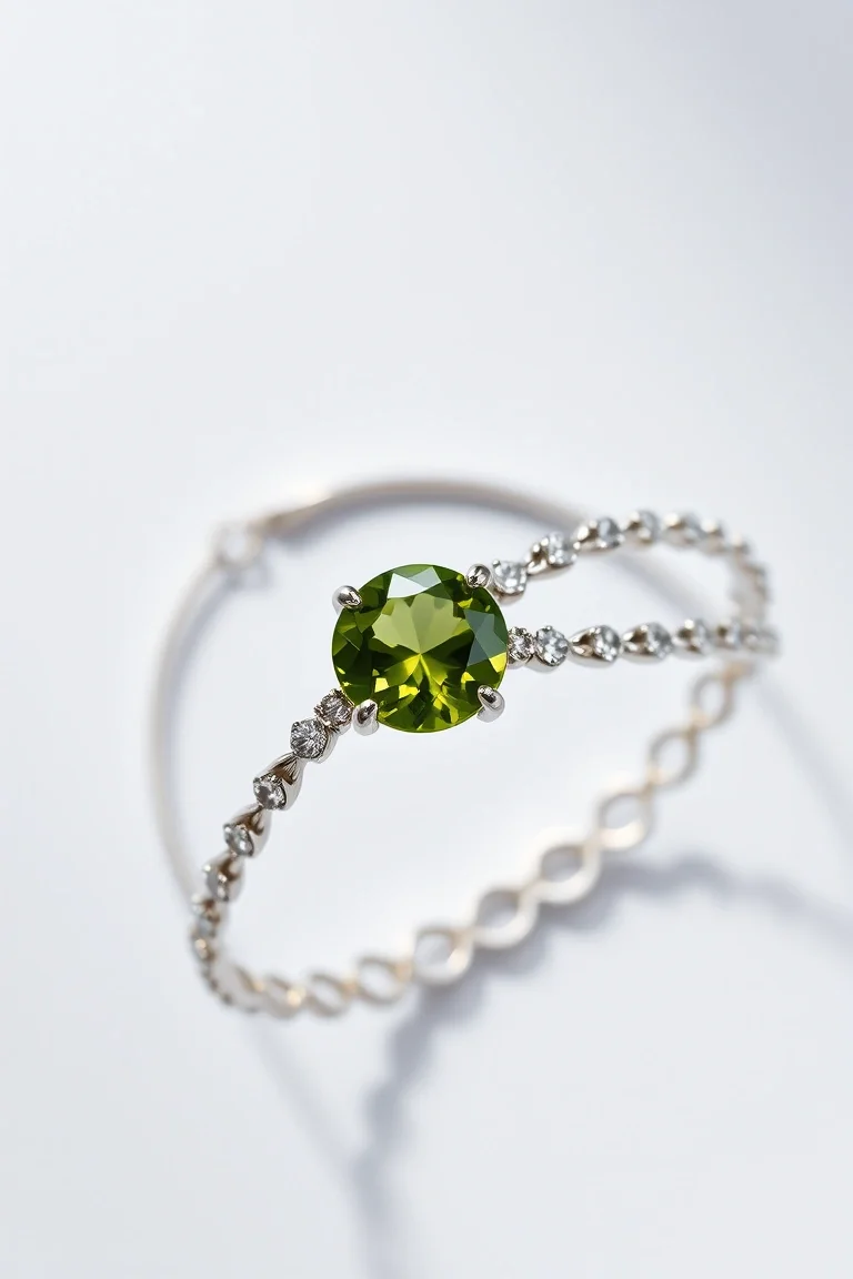 Sterling Silver Peridot Bracelet