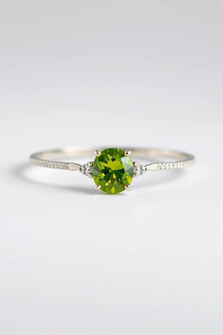 Sterling Silver Peridot Bracelet